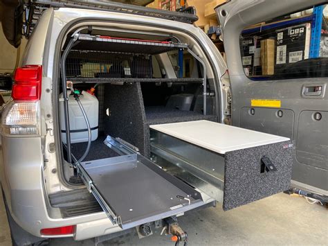 toyota prado 150 overseat storage.